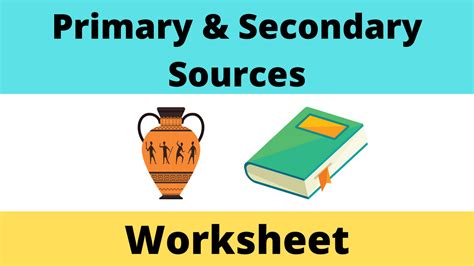 Primary and Secondary Source Worksheet - Cunning History Teacher